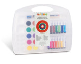 MALETIN 14 TUBOS TEMPERA+15 COLORES ACUARELAS CON ACCESORIOS | 1 UNIDADES | (PRIMO)